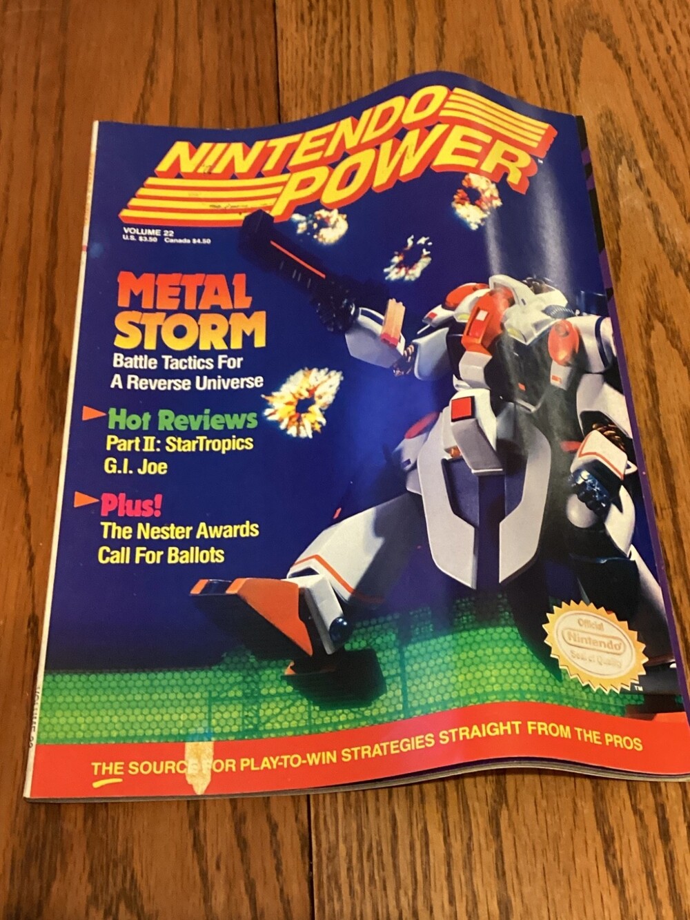 Nintendo Power Magazine - March 1991 Issue #22 w/ Metal Storm with Poster, (19)
